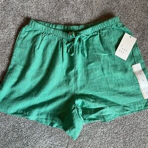 NWT A New Day Women's High Waist Green Shorts